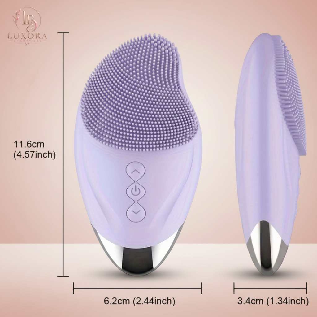 Luxora Beauty Lab SA™ Electric Silicone Cleansing Brush – Sonic Facial Cleanser