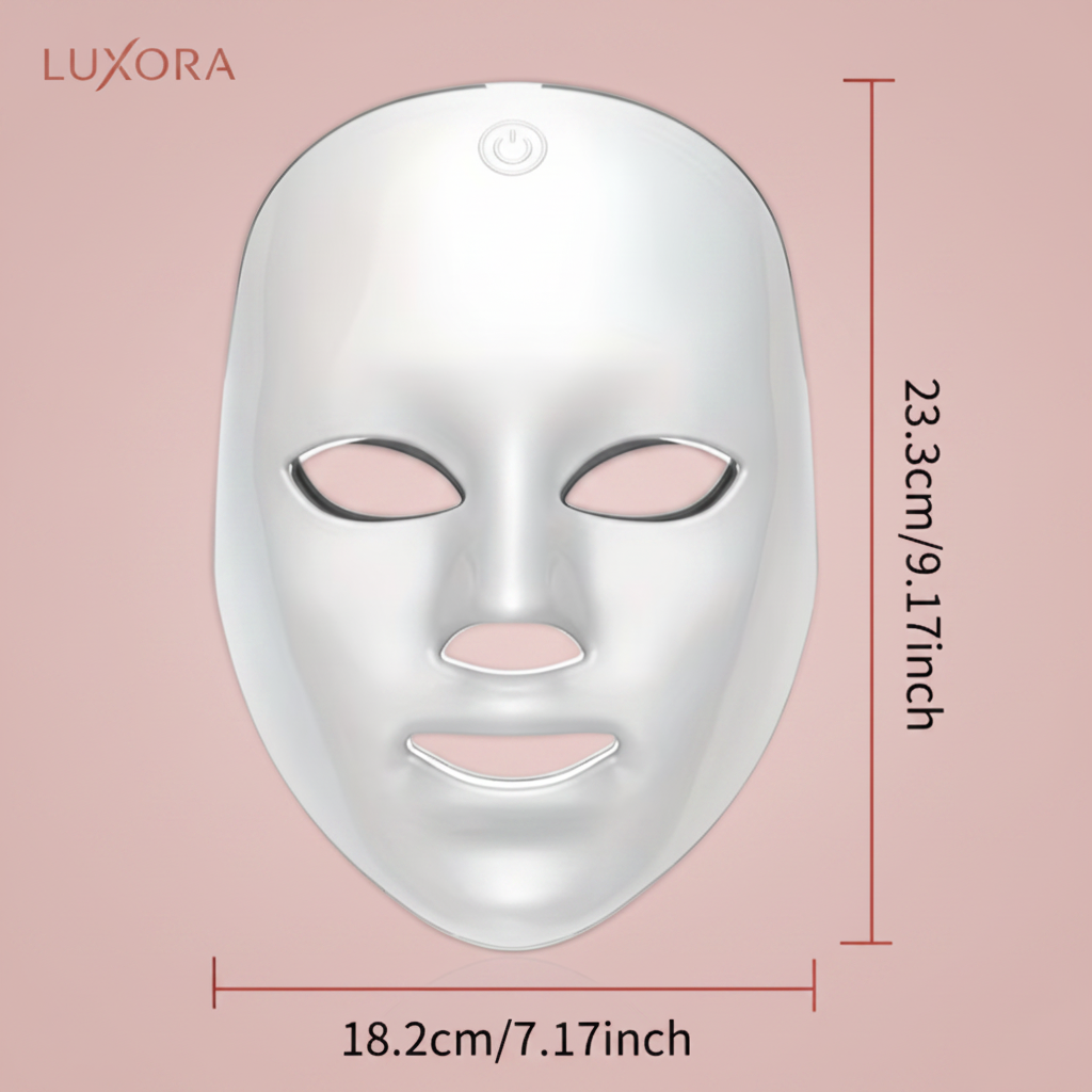 Luxora Beauty Lab SA™ 7-Color LED Facial Glow Mask