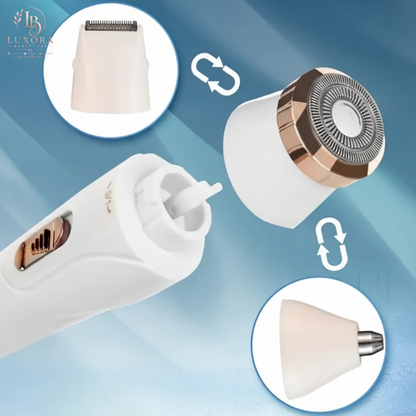 Luxora Beauty Lab SA™ 3-in-1 Electric Hair Removal Kit – Smooth Skin, Your Way