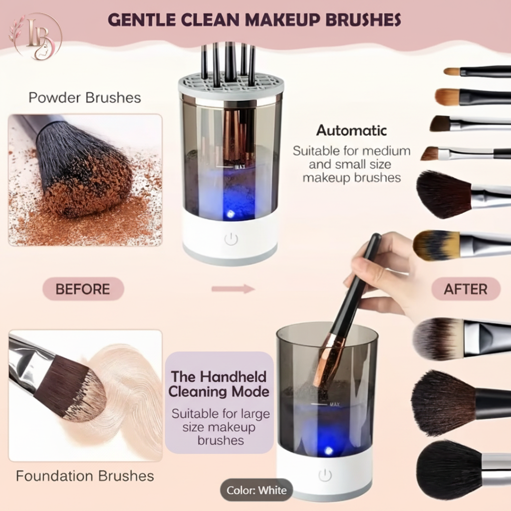 Luxora Beauty Lab SA™ Portable Electric Makeup Brush Cleaner