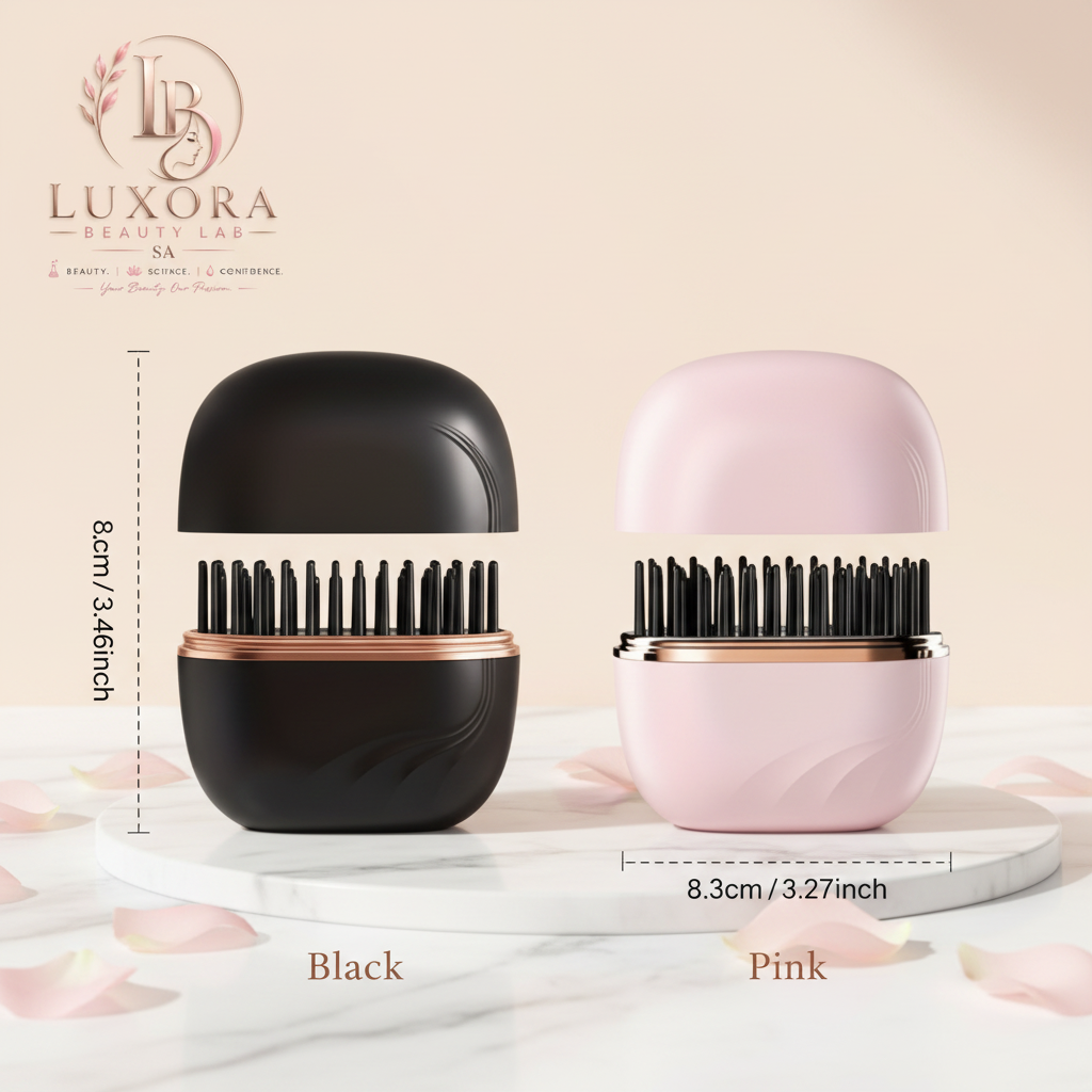 Luxora Beauty Lab SA™ | Tiny Tool, Big Hair — 2-in-1 Compact Brush