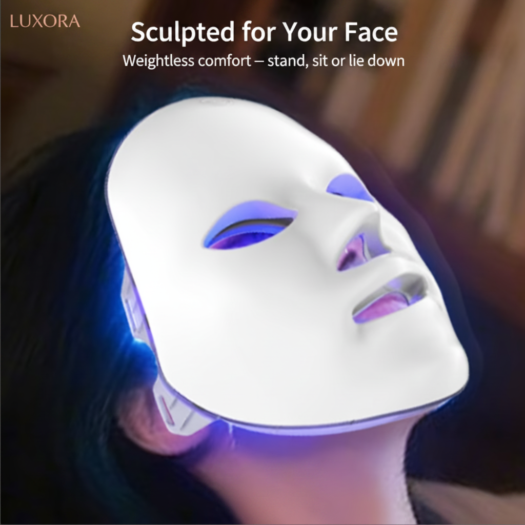 Luxora Beauty Lab SA™ 7-Color LED Facial Glow Mask